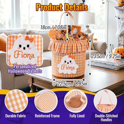 Personalized Halloween Candy Bag for Kids - Custom Embroidered Name