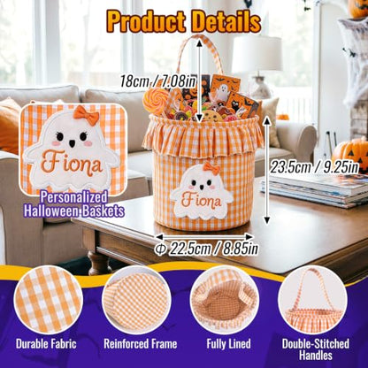 Personalized Halloween Candy Bag for Kids - Custom Embroidered Name
