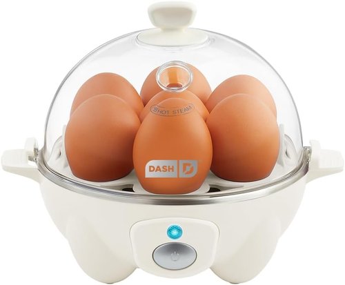 Dash Rapid Egg Cooker | Boiler, Poacher & Steamer - Holds 7 Eggs - Dishwasher Safe & BPA Free