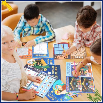 Nativity Activity Books for Kids - 24 Mini Coloring & Game Set - Variation of 24 / Nativity