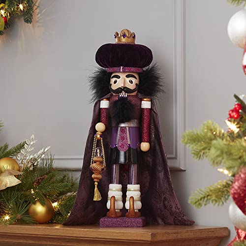 Hollywood Nutcrackers King Nutcracker 18-Inch Purple Holiday Decor - Variation of THIS listing