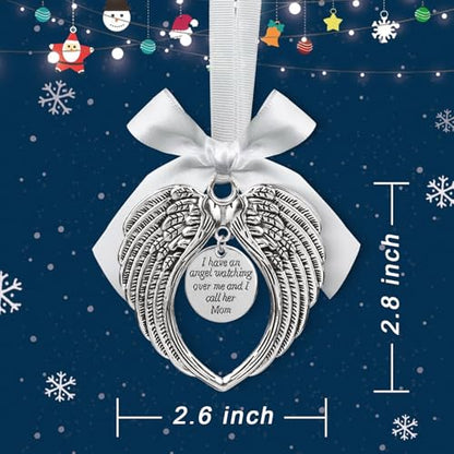 Angel Wings Memorial Ornament for Christmas Tree - In Loving Memory of Brother
