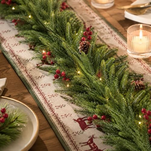 9 Ft Norfolk Pine Garlands - 2 Pack Real Touch Christmas Decor
