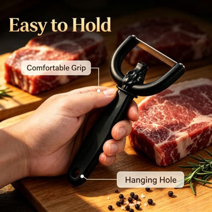 2PCS Handheld Fat Trimmer for Beef & Pork - Precision Meat Deboner Tool