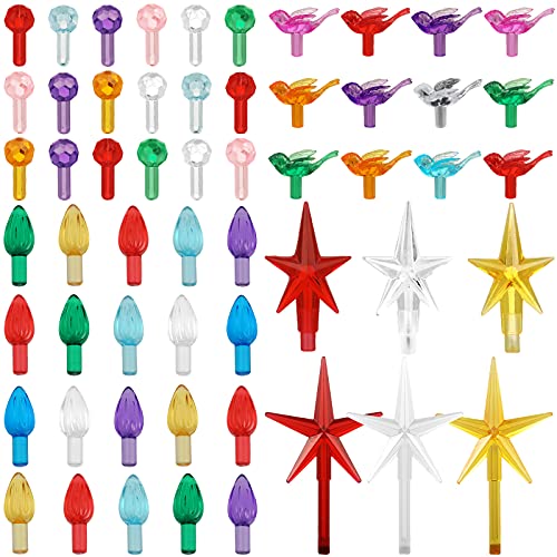 186 Pcs Ceramic Christmas Tree Replacement Lights Set - Multi Color & Stylish