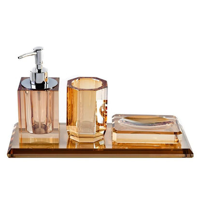 Bathroom Kit with Toothbrush Cup and Shower Gel Set - OneColor / 32.5CM