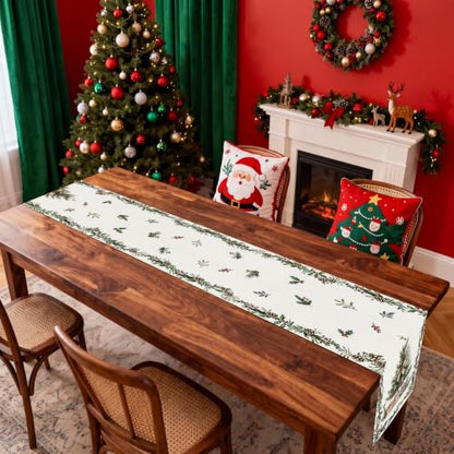 Christmas Tree Table Runner 13x72 Inches Farmhouse Holiday Dining Decor - Variation of THIS listing