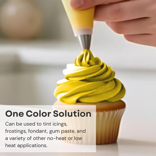 Chefmaster Plant-Based Natural Liqua-Gel Food Coloring - No Artificial Dyes, Yellow, 1.87 oz | Ideal for Icing & Fondant
