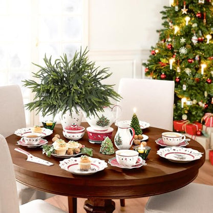 12Pcs Artificial Norfolk Pine Stems for Christmas Decor, 24 Inch Greenery Branches