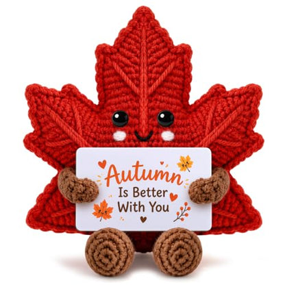 Autumn Fall Gifts for Women Friends Coworkers Stuffed Animal - Leaves Decor