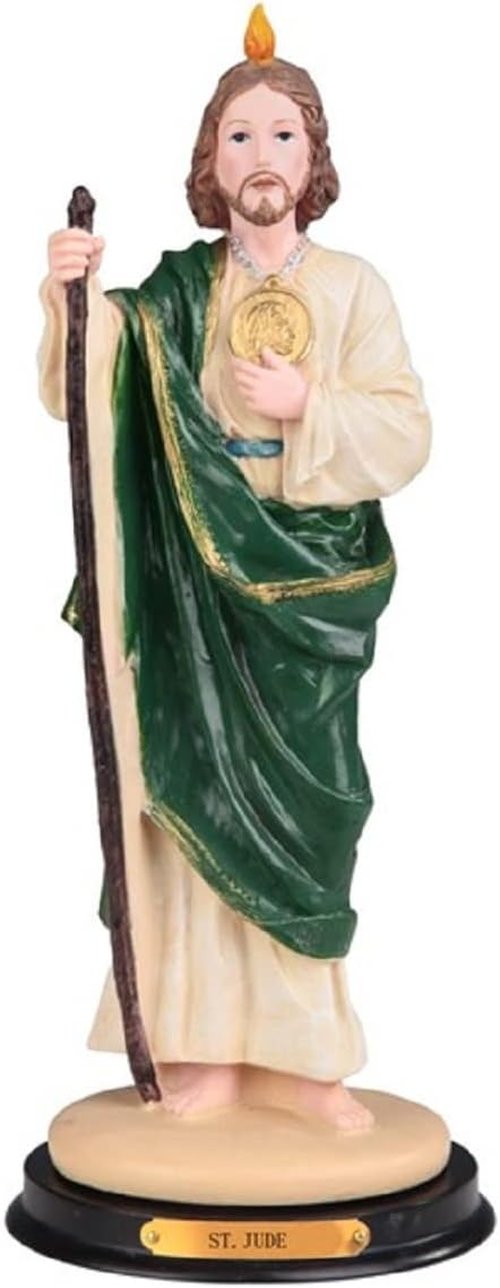 ICE ARMOR 12" H Saint Jude Statue - Holy Figurine for Religious Decoration & Inspiration