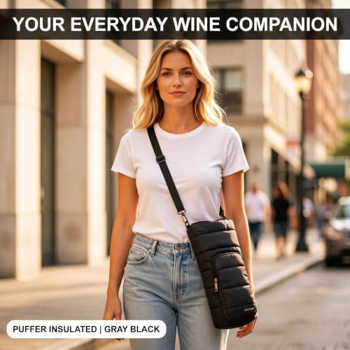 Insulated Wine Carrier Tote Bag with Leakproof Design for Travel Picnic Beach