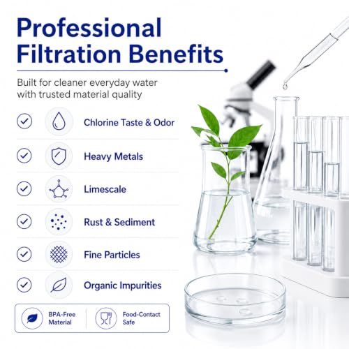 Rainvia 7 Pack Water Filter Cartridges for Brita Pitchers & Dispensers - Replacement Set