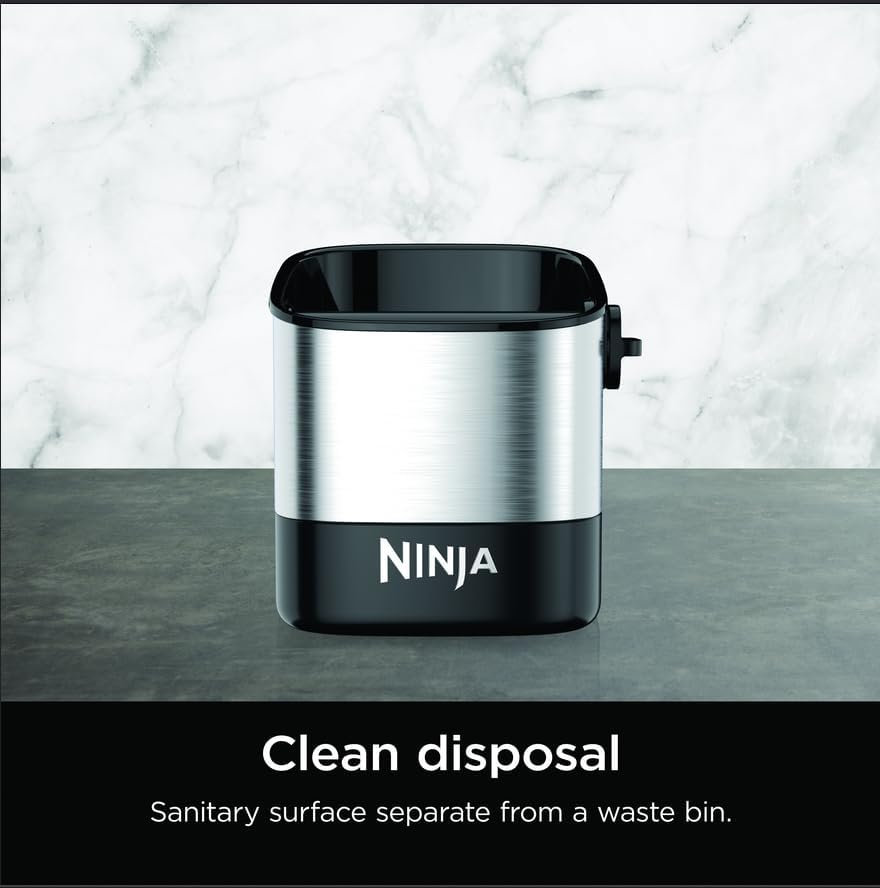 Ninja Luxe Café Knock Box - Espresso Machine Accessory for Easy Puck Disposal | Holds 10 Double Shot Pucks