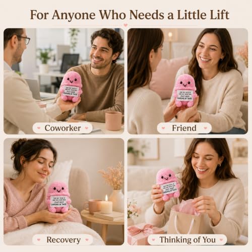 Funny Crochet Plush Gag Gift for Friends Desk Decor