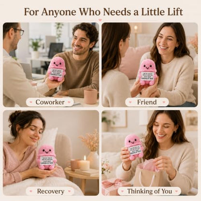 Funny Crochet Plush Gag Gift for Friends Desk Decor