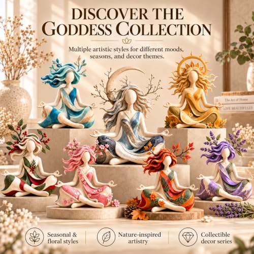 Inner Harmony Sculptural Figurine - Meditation & Zen Home Decor - Variation A
