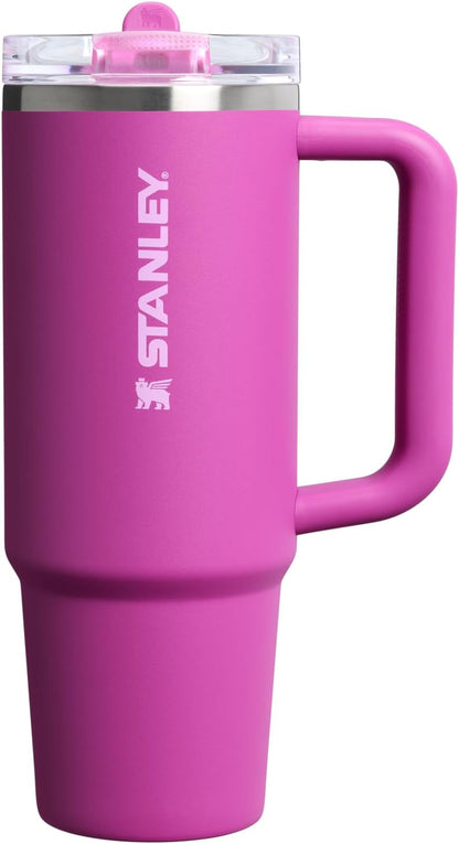 STANLEY Quencher ProTour 30 oz Tumbler - Leakproof Lid, Built-In Straw & Handle | Insulated, BPA-Free, Dark Blossom