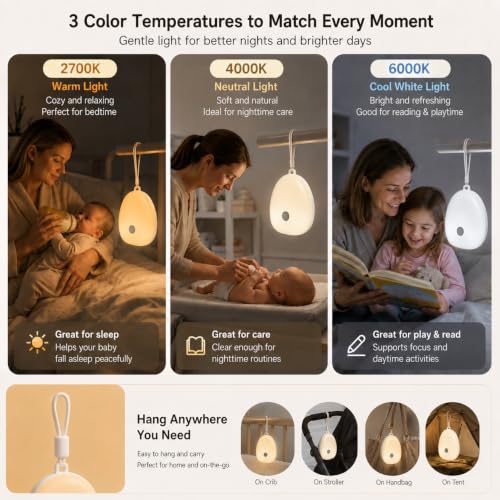 Egg Light for Breastfeeding Baby Night Light - White / 1