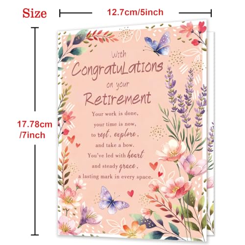 Retirement Gift Card for Women Her Coworker MM-481 - Congratulations & Best Wishes