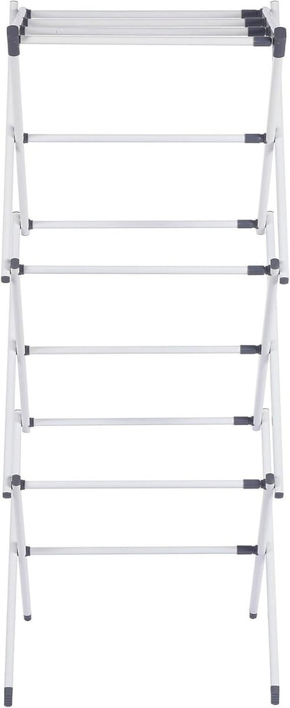 Maomo Metal Drying Rack - Tool-Free Installation, Space-Saving Telescoping Design, 16.93-29.92 Inches Wide, White