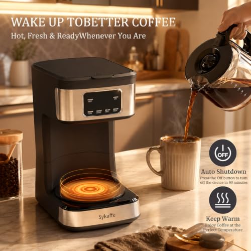 12-Cup Programmable Drip Coffee Maker with 60oz Water Tank