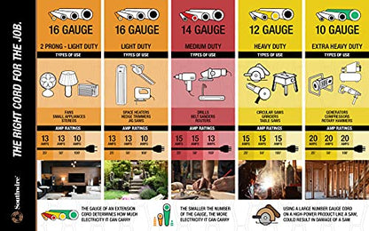 Woods Extension Cord (15 foot Black)