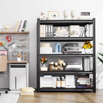 Heavy Duty Metal Garage Shelving - Adjustable Steel Storage Rack 71"Hx35"Wx16"D - Variation 35.4"Wx16"D x71"H