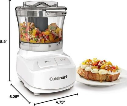 Cuisinart 3-Cup Mini Chopper - Compact Kitchen Appliance for Quick Food Prep | White