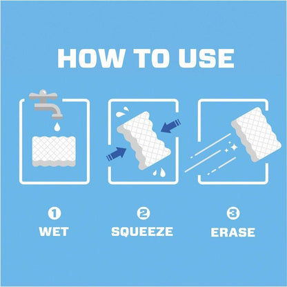 Mr. Clean Magic Eraser Cleaning Pads - Durafoam Technology, White, 12 Count (2 Packs)