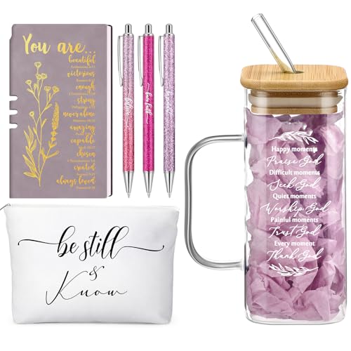 Christian Gifts Set for Women Bible Study Supplies Purple - Inspirational Faith Gift