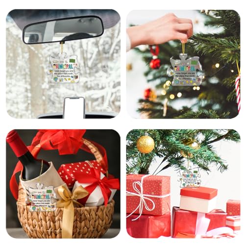 Principal Appreciation Gifts Christmas Puzzle Ornament - Acrylic Hanging Decor