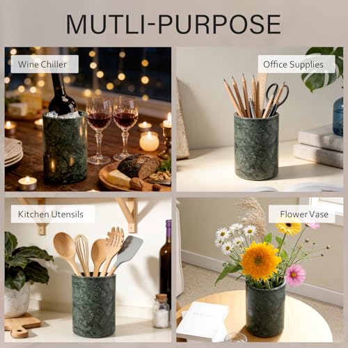 Marble Wine Bottle Chiller Bucket - Handcrafted Champagne Cooler for Parties D2204-BCS