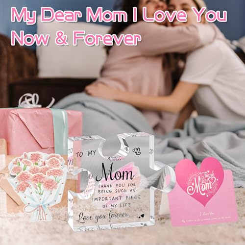 Acrylic Puzzle Plaque Gift for Mom - Heartfelt Mother's Day Keepsake