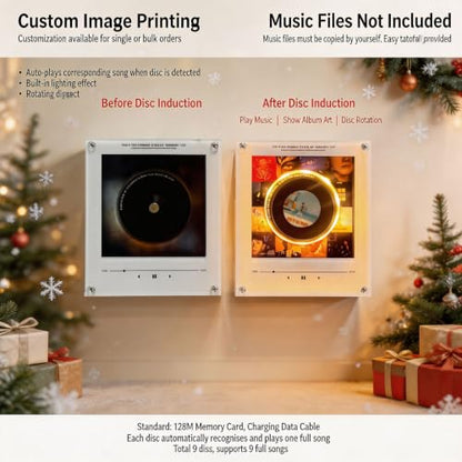Personalized Vinyl Record Music Box with NFC & Custom Photos