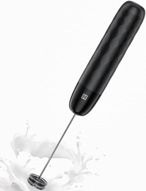 Maestri House Rechargeable Milk Frother - LunaFro Mini Handheld Electric Foam Maker | Detachable Stainless Steel Whisk for Lattes, Matcha, Cappuccino