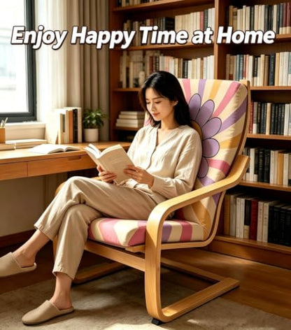 Poang Chair Cushion Cover - Stretch Slipcover for Rocking Chair - Variation D