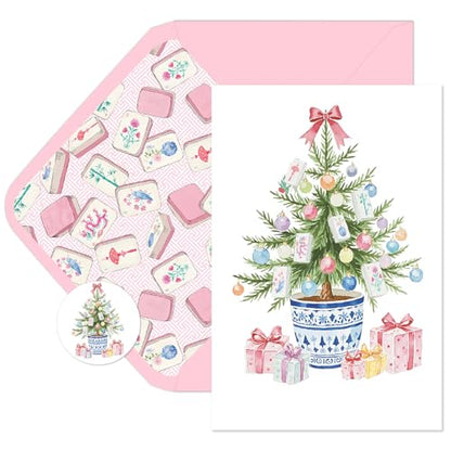 Christmas Greeting Cards with Envelopes and Stickers - 24 Pack 4x6 Inch