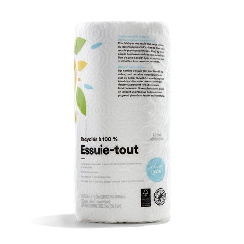 365 by Whole Foods Market, 100% Recycled Jumbo Paper Towels, Ultra-Strong, 135 Sheets per Roll, 1 Count