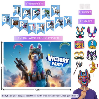 Video Game Birthday Party Decorations Set - 147 Pcs Gamer Theme for Boys