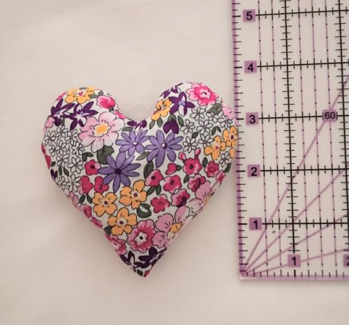 Lavender Heart Sachets Set of 8 - Handmade Aromatherapy Gift, Home Decor