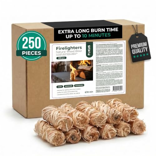 Tumbleweed Fire Starters 250 Pack - Natural Wood Wool & Odorless