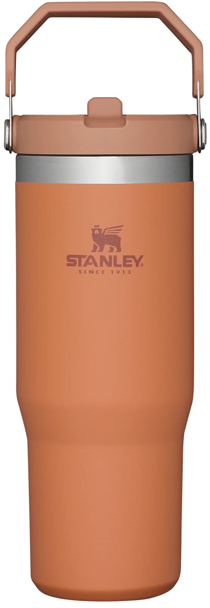 STANLEY IceFlow Stainless Steel Tumbler - Vacuum Insulated Water Bottle for Home, Office or Car Reusable Cup with Straw Leak Resistant Flip Cold for 12 Hours or Iced for 2 Days, Ochre, 30 OZ / 0.89 L