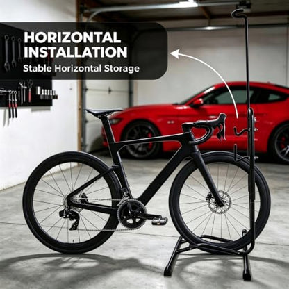 Adjustable Indoor Bicycle Stand for 24-29 Inch Bikes, Space-Saving Bike Rack with Maintenance Function