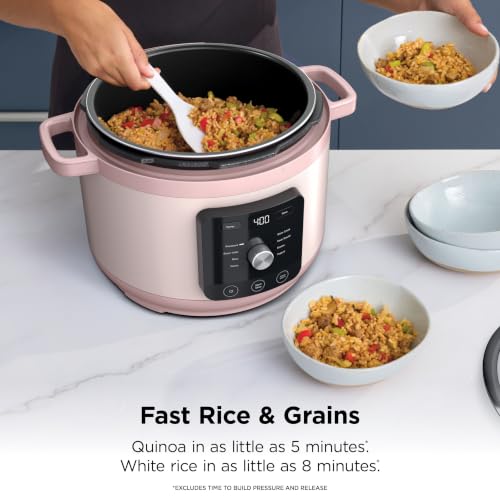 Ninja HyperHeat 9-in-1 Electric Pressure Cooker 6.5 Qt - Rose Quartz