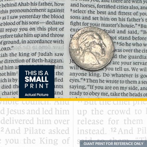 Personalized Small Print ESV Bible with Black Faux Leather Cover - Crown of Thorns Black Variation