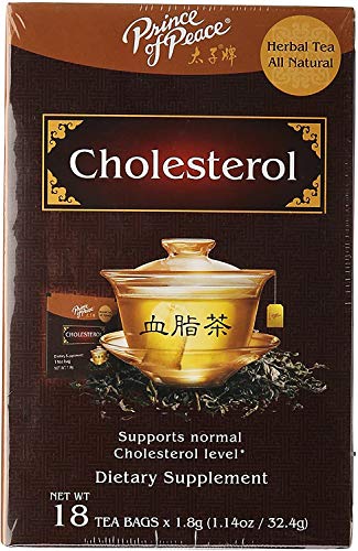 Prince of Peace Cholesterol Tea, 4 Pack - 18 Tea Bags Each – Herbal Tea Bags – Tea for Cholesterol – Prince of Peace – Traditional Medicinal Tea – Chinese Tea – Cholesterol Tea Bags