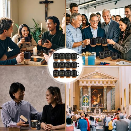 Religious Christian Gifts Mug Bulk 12 Pcs - 13.5 oz Faith-Inspired Coffee Cups - Trendy