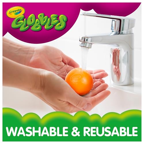 Crayola Globbles Squish Toys (16ct), Easter Egg Toy & Essential Easter Basket Stuffers, Sticky Stress Ball for Adults & Kids, Squishy Balls, Calming Sensory Gift for Stress Relief