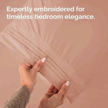 Queen Pillow Cases by [Brand Name] - Ultra Soft Hotel Quality Covers | Cozy, Wrinkle-Free, Fade Resistant - 2 Piece Set in Mauve